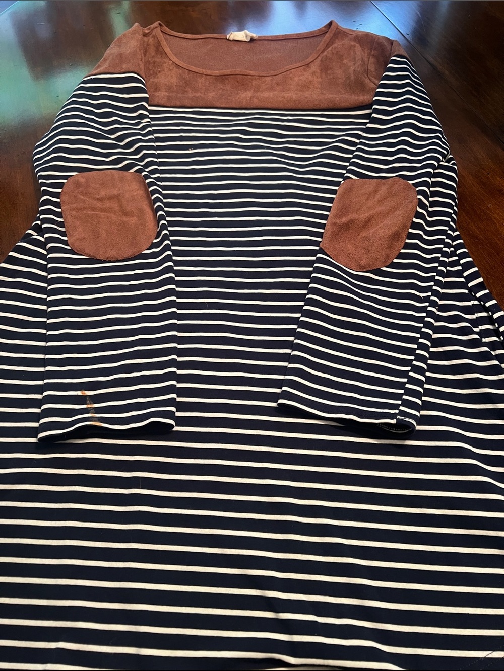 Suede look striped fall mini Snall